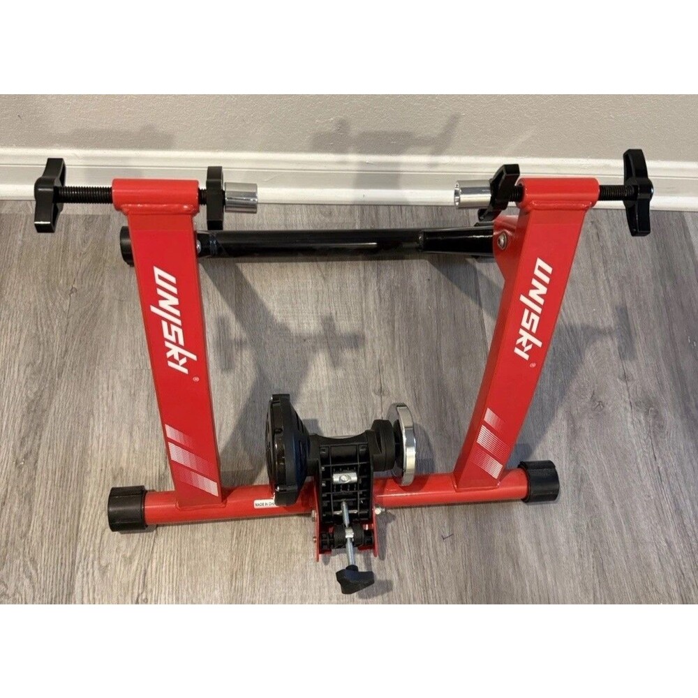 Unisky Bike Trainer Stand for Indoor Riding 6-Sp Stationary Red TY-JS001-C NI